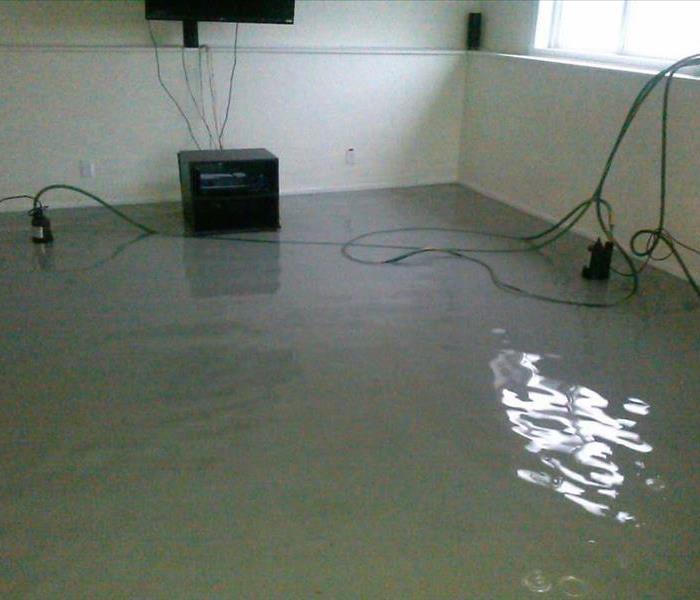 water damage in bedroom